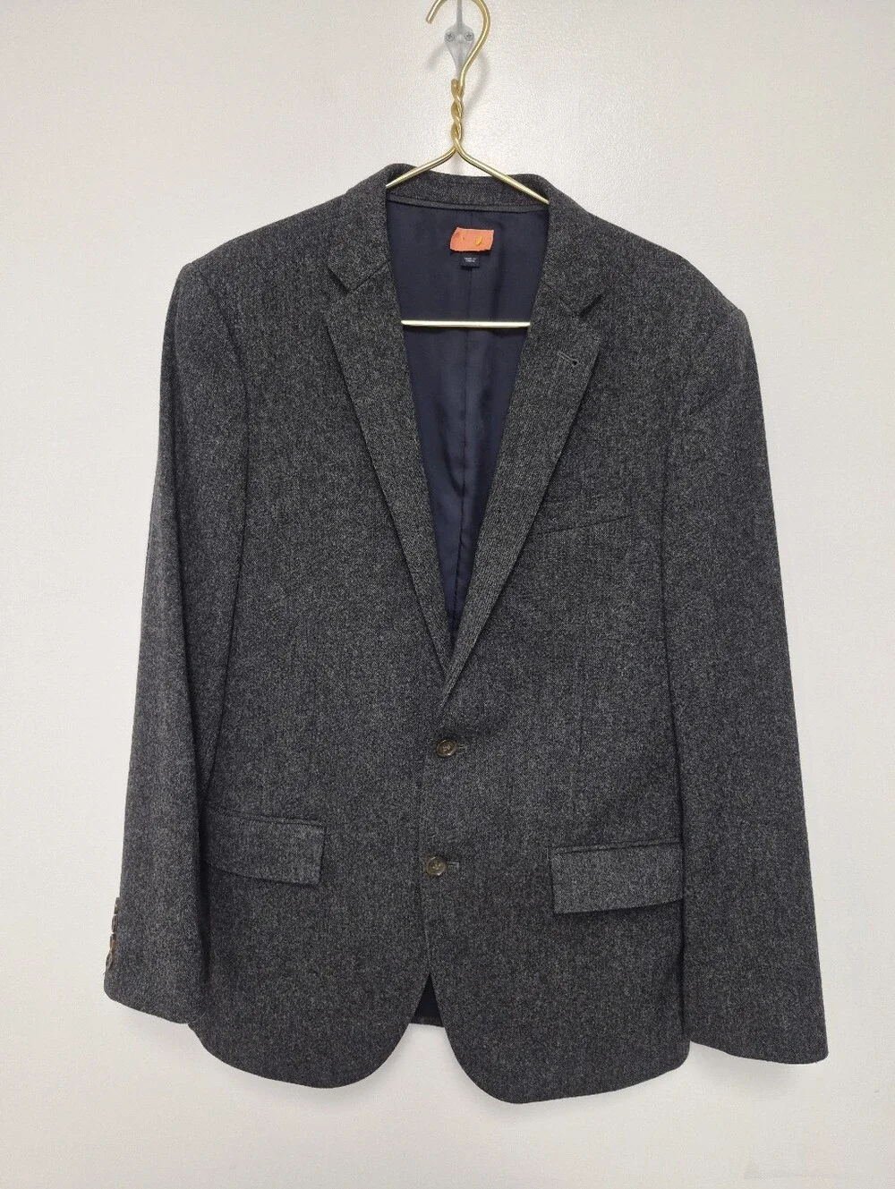 J. Crew Ludlow Jacket Dark Charcoal Black Wool sz 40R